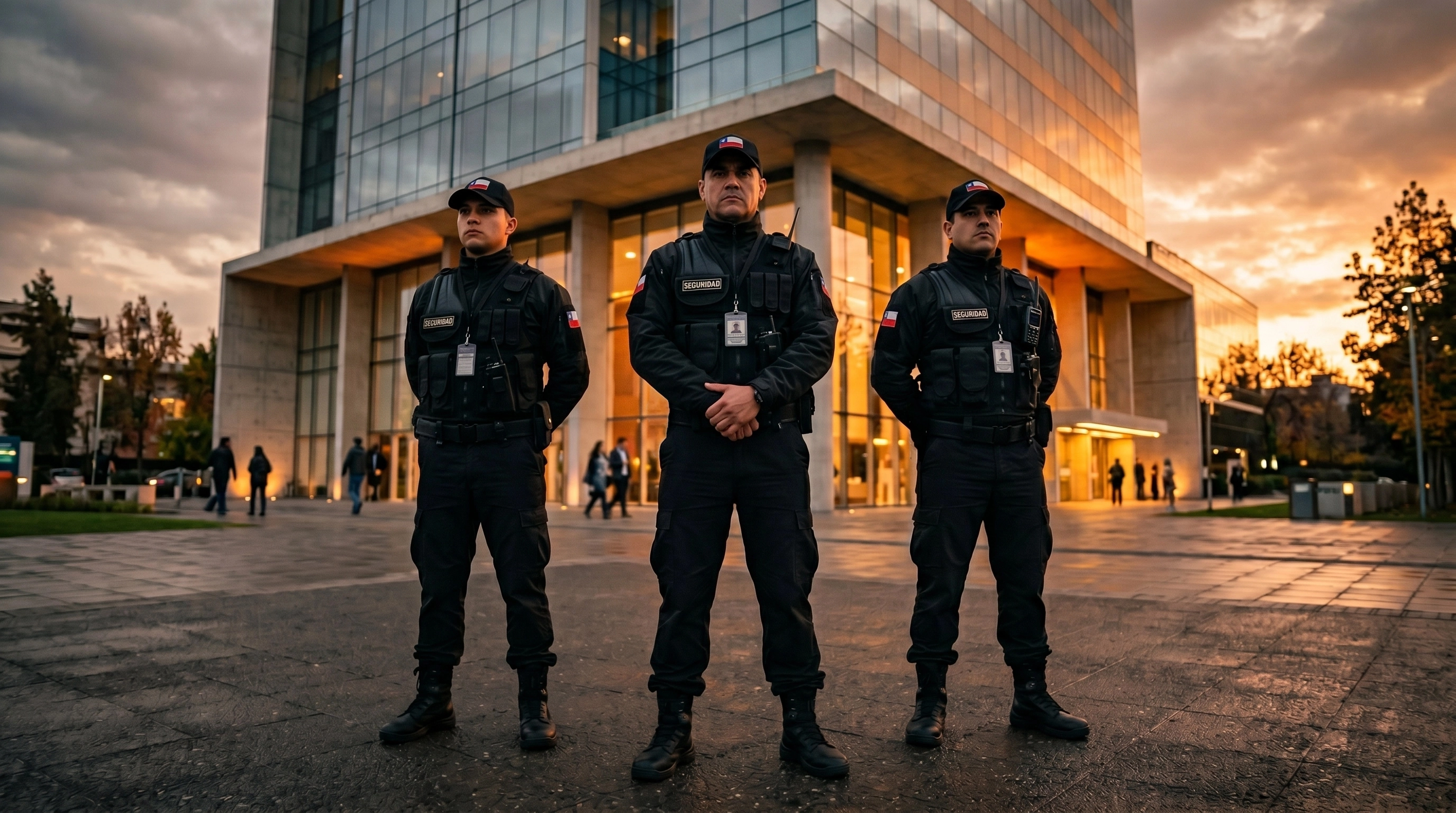 Guardias profesionales Allied Security en formación corporativa